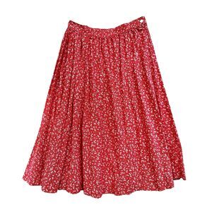 VTG 90s woolrich ditzy floral cotton midi skirt cottagecore‎ coastal cowgirl 28"
